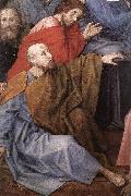 GOES, Hugo van der The Death of the Virgin (detail) oil painting on canvas